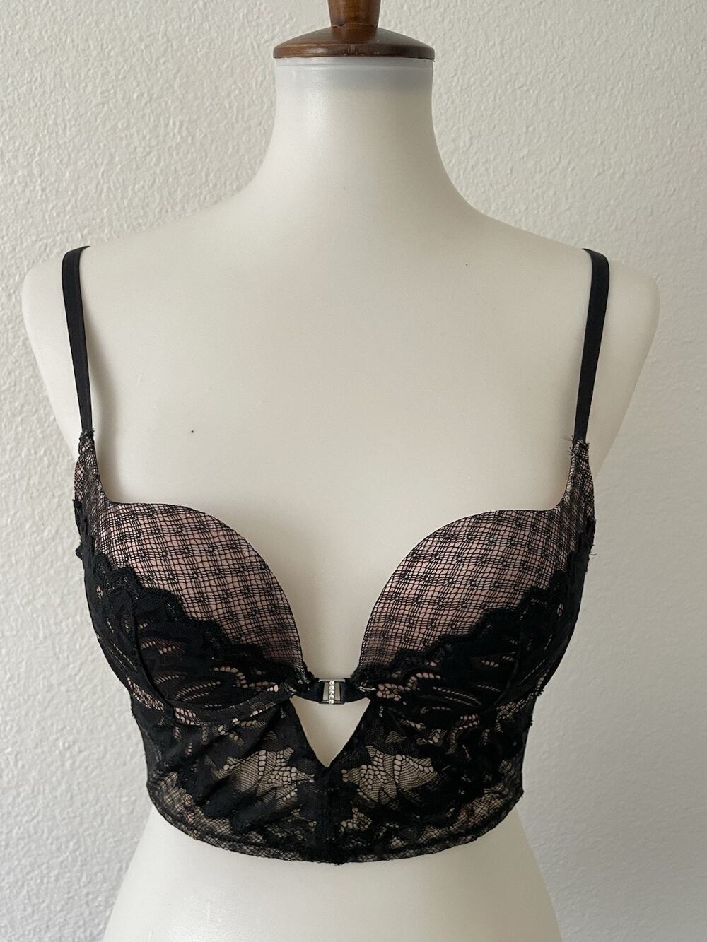 Adore Me Bra Floral Lace Whimsigoth Grunge Dark Romance Goth Chic Lingerie